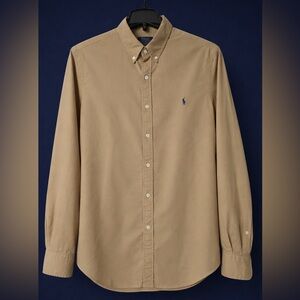 Men’s Ralph Lauren Tan Classic-Fit Oxford Long-Sleeve Woven Shirt